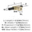 Urbanite Zinc & Aluminum Golden Champagne / Matte Black Cabinet Knob 2