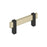 Mulino Zinc Golden Champagne / Matte Black Cabinet Pull 1