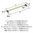 Mulino Zinc Golden Champagne / Matte Black Cabinet Pull 14