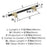 Urbanite Zinc & Aluminum Golden Champagne / Matte Black Cabinet Pull 10