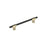 Urbanite Zinc & Aluminum Golden Champagne / Matte Black Cabinet Pull 4