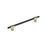 Urbanite Zinc & Aluminum Golden Champagne / Matte Black Cabinet Pull 5