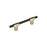 Urbanite Zinc & Aluminum Golden Champagne / Matte Black Cabinet Pull 2