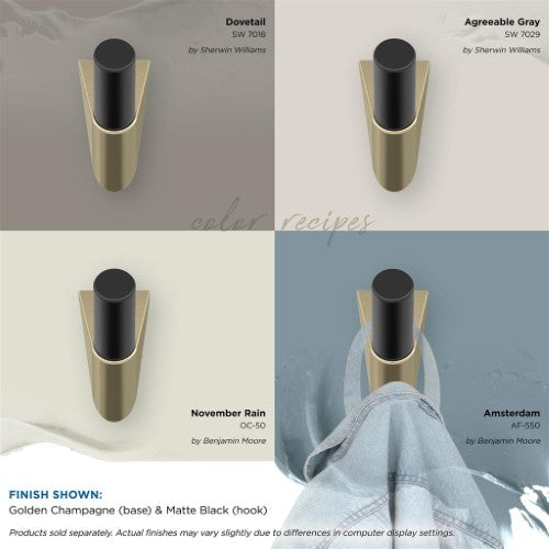 Acclivity Zinc Golden Champagne / Matte Black Hook 4