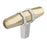 London Zinc Golden Champagne / Polished Chrome Cabinet Knob 2