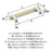 Mulino Zinc Golden Champagne / Polished Chrome Cabinet Pull 9