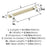 Mulino Zinc Golden Champagne / Polished Chrome Cabinet Pull 10