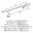 Mulino Zinc Golden Champagne / Polished Chrome Cabinet Pull 14