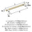 Mulino Zinc Golden Champagne / Polished Chrome Cabinet Pull 11