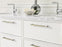 Mulino Zinc Golden Champagne / Polished Chrome Cabinet Pull 22