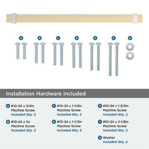 Overton Zinc Golden Champagne / Satin Nickel Appliance Pull 5