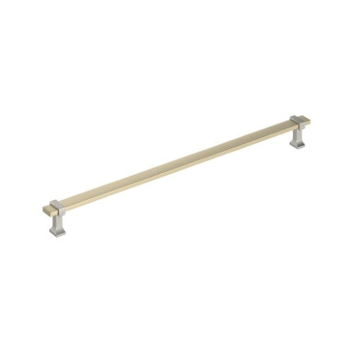 Overton Zinc Golden Champagne / Satin Nickel Appliance Pull 2