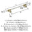 Urbanite Zinc & Aluminum Golden Champagne / White Cabinet Pull 11
