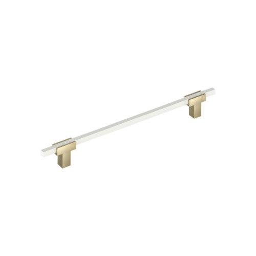 Urbanite Zinc & Aluminum Golden Champagne / White Cabinet Pull 6