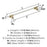 Urbanite Zinc & Aluminum Golden Champagne / White Cabinet Pull 13