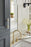Urbanite Zinc & Aluminum Golden Champagne / White Cabinet Pull 20