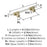 Urbanite Zinc & Aluminum Golden Champagne / White Cabinet Pull 9