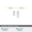 Urbanite Zinc & Aluminum Golden Champagne / White Cabinet Pull 15