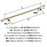 Winsome Zinc Golden Champagne Appliance Pull 5