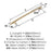 Cyprus Zinc Golden Champagne Appliance Pull 4