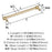 Faircrest Zinc & Steel Golden Champagne Appliance Pull 3