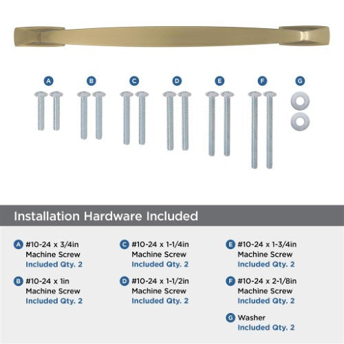 Highland Ridge Zinc Golden Champagne Appliance Pull 6