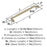 Kane Zinc Golden Champagne Appliance Pull 5
