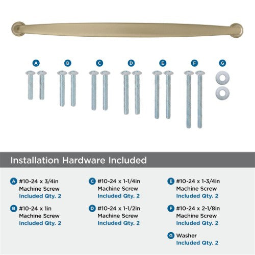 Kane Zinc Golden Champagne Appliance Pull 8
