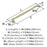 Kane Zinc Golden Champagne Appliance Pull 4