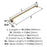 Mulholland Zinc Golden Champagne Appliance Pull 4