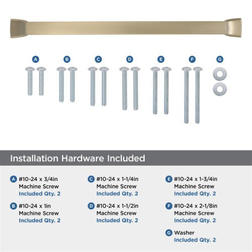 Revitalize Zinc Golden Champagne Appliance Pull 6