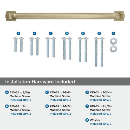 Surpass Zinc Golden Champagne Appliance Pull 5