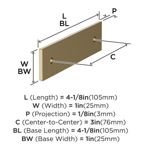 Ladera Zinc Golden Champagne Cabinet Backplate 16