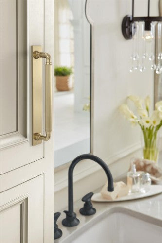 Ladera Zinc Golden Champagne Cabinet Backplate 34