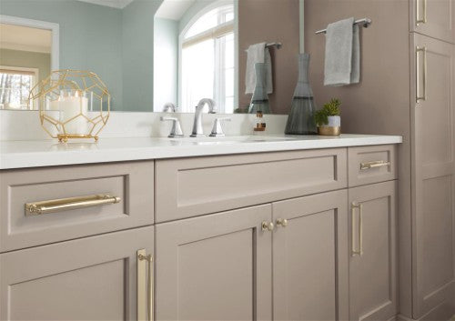Ladera Zinc Golden Champagne Cabinet Backplate 37