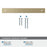 Ladera Zinc Golden Champagne Cabinet Backplate 30