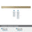 Ladera Zinc Golden Champagne Cabinet Backplate 25