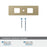 Medora Zinc Golden Champagne Cabinet Backplate 3