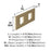 Medora Zinc Golden Champagne Cabinet Backplate 2