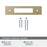 Medora Zinc Golden Champagne Cabinet Backplate 25