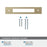 Medora Zinc Golden Champagne Cabinet Backplate 26
