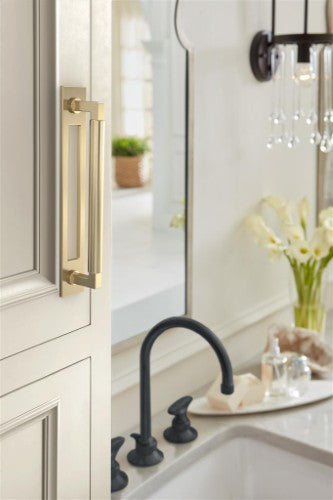 Medora Zinc Golden Champagne Cabinet Backplate 34