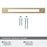 Medora Zinc Golden Champagne Cabinet Backplate 21