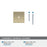 Thoreau Zinc Golden Champagne Cabinet Backplate 3