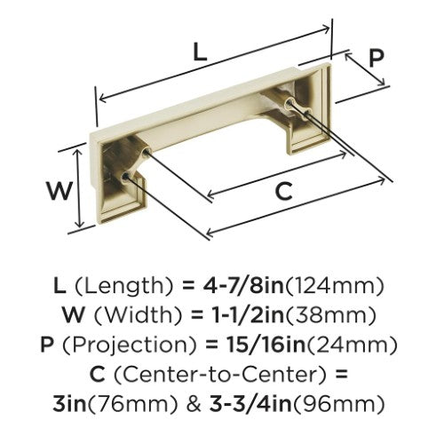 Appoint Zinc Golden Champagne Cabinet Pull 4