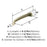 Stature Zinc Golden Champagne Cabinet Pull 2