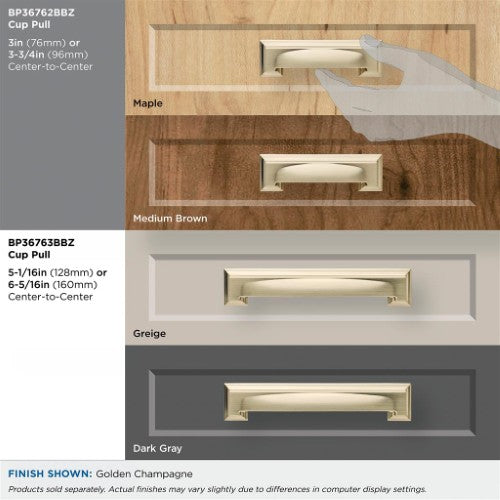 Appoint Zinc Golden Champagne Cabinet Pull 10