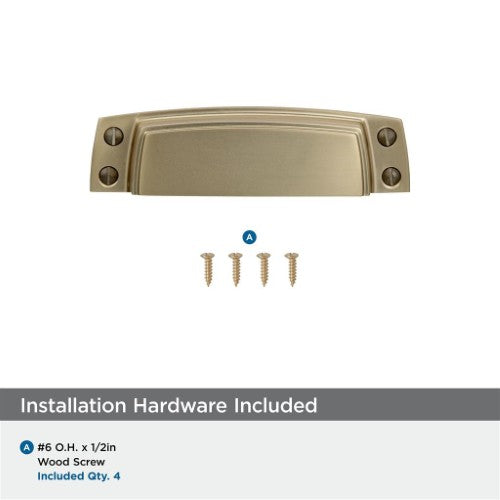 Highland Ridge Zinc Golden Champagne Cabinet Pull 8