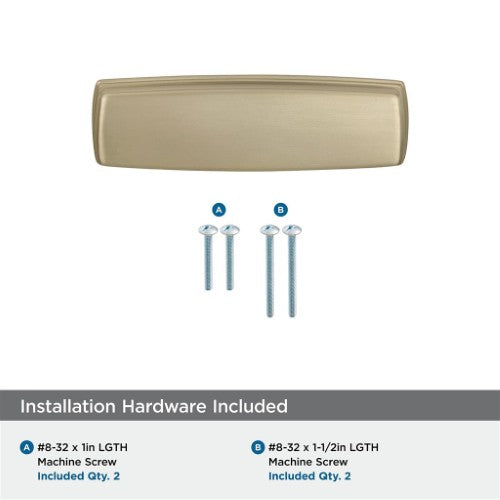 Kane Zinc Golden Champagne Cabinet Pull 5