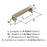 Kane Zinc Golden Champagne Cabinet Pull 4